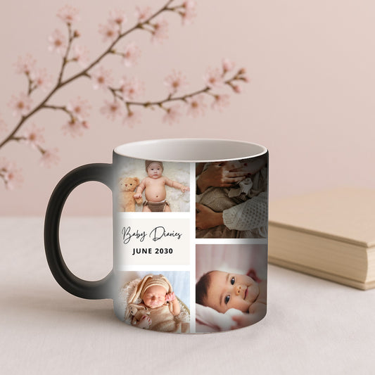 Moskai Personalised New Born Baby Theme Magic Mug – Coming Soon Design