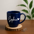 Moskai Personalised Boss Lady Blue Mug – Custom Name Coffee Mug
