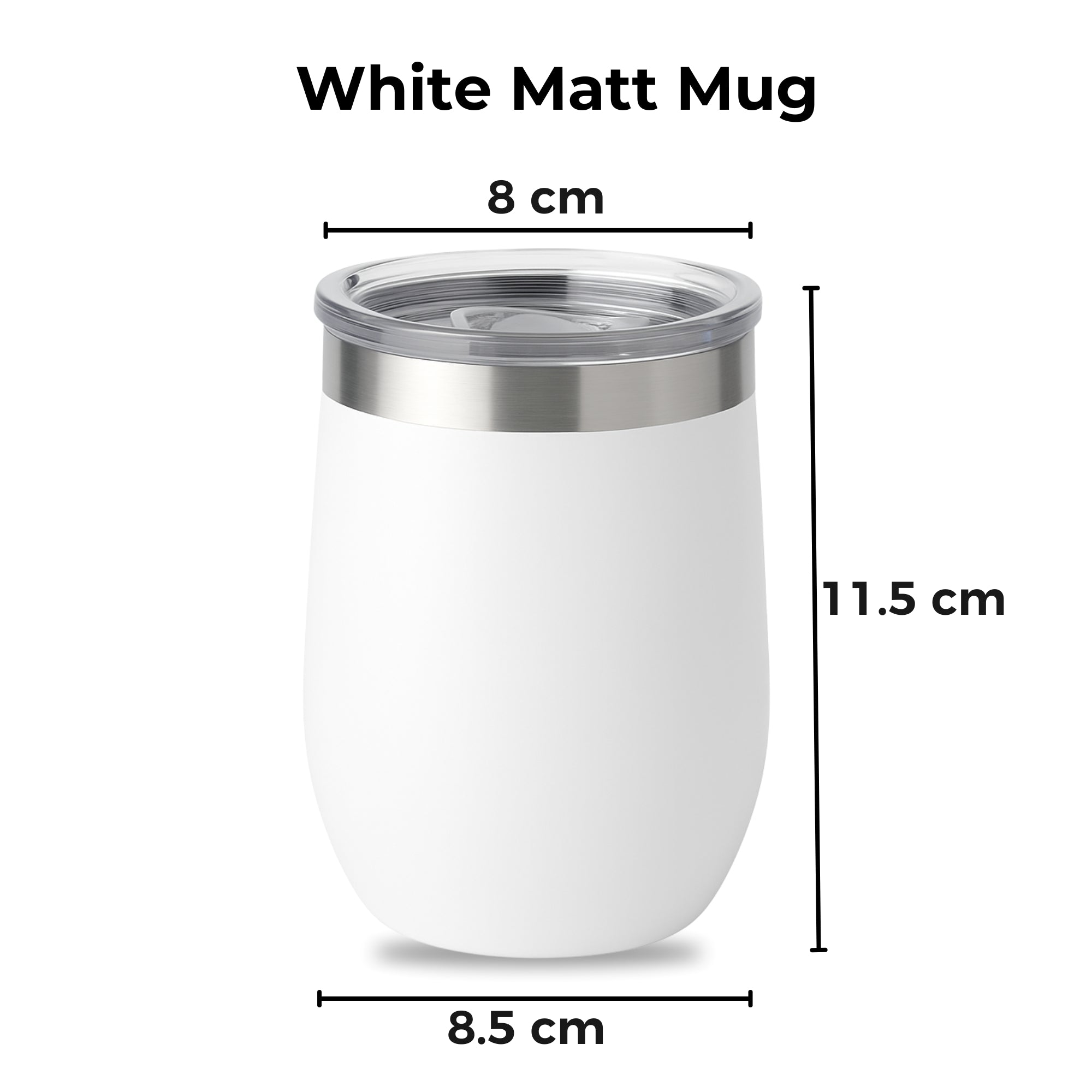 Moskai Personalised White Tumbler for Her – Custom Name Insulated Coffee Tumbler