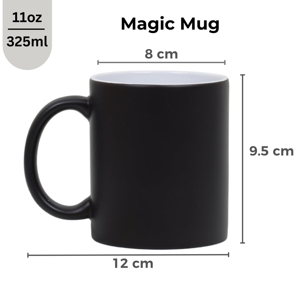 Moskai Personalised Magic Mug for Couple – Heat Reveal Photo Mug