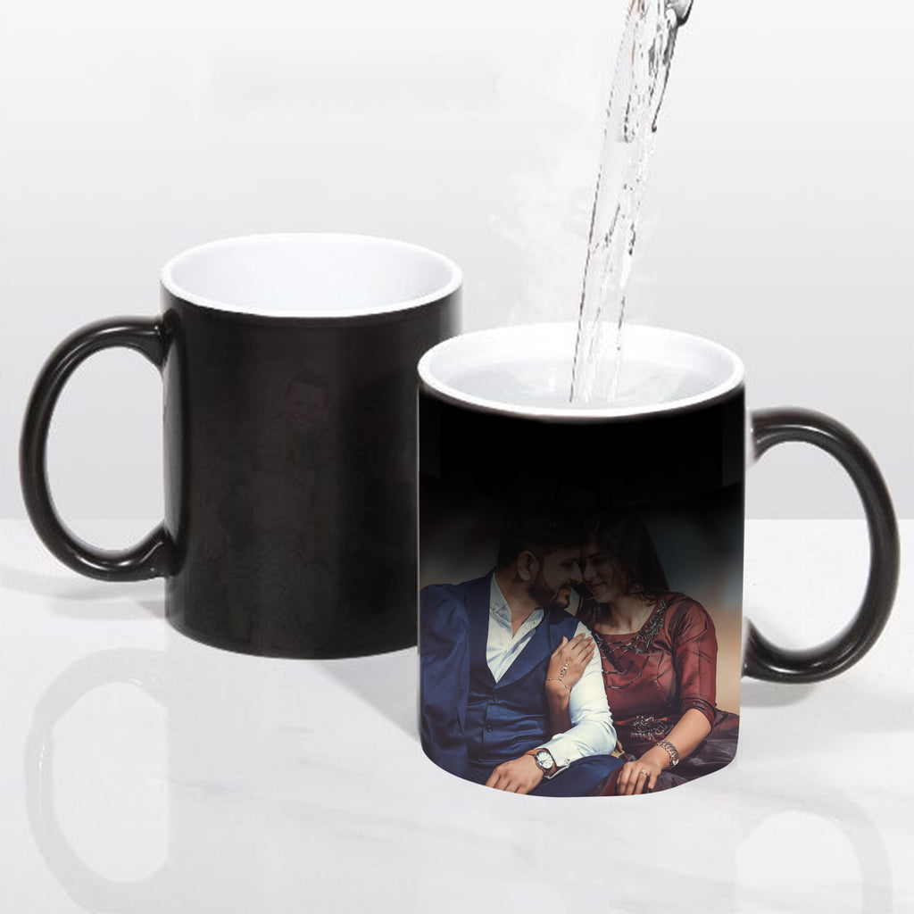 Moskai Personalised Magic Mug for Couple – Heat Reveal Photo Mug