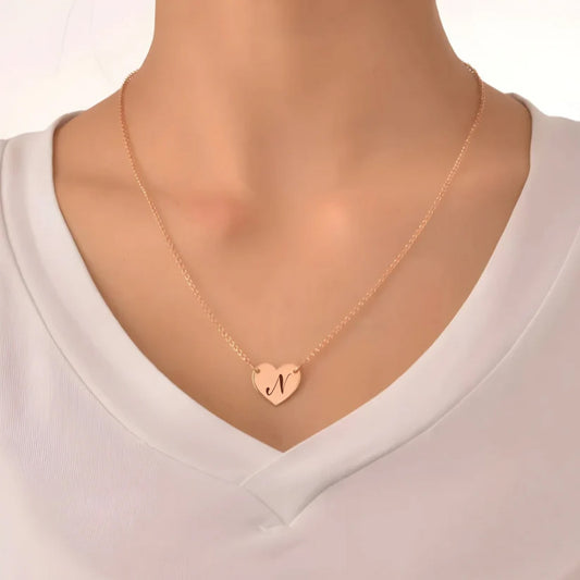 Moskai Personalised Heart Pendant Necklace for Women