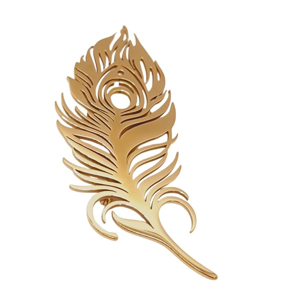 Moskai Peacock Grace Brooch Pin | Elegant Wedding & Festive Accessory | Premium Enamel Finish