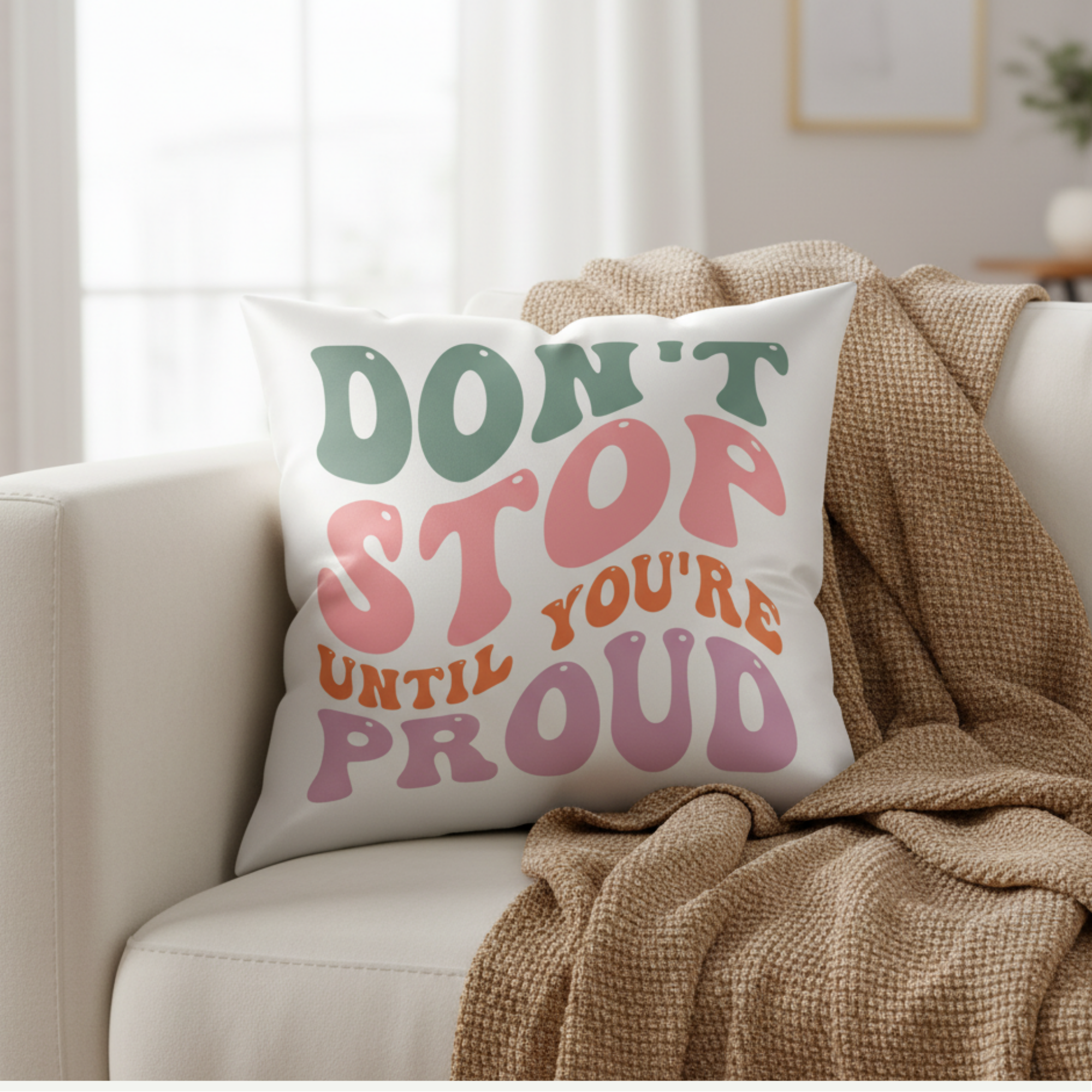 MOSKAI | Personalized Boss Lady Name Cushion | Custom Name Pillow