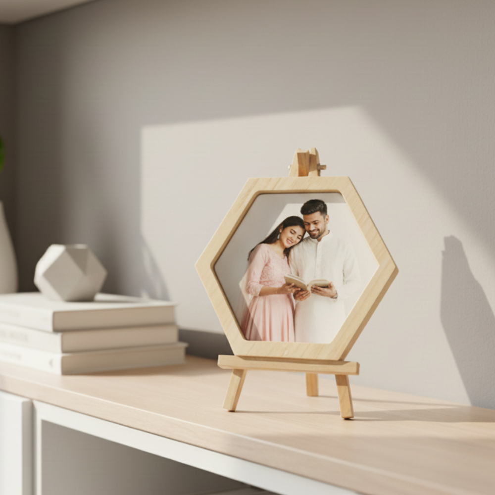 MOSKAI | Personalised Hexagon Photo Frame