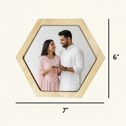 MOSKAI | Personalised Hexagon Photo Frame