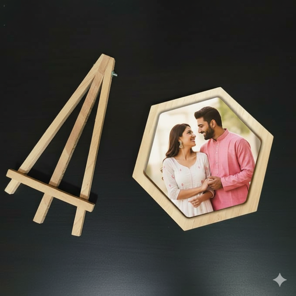 MOSKAI | Personalised Hexagon Photo Frame