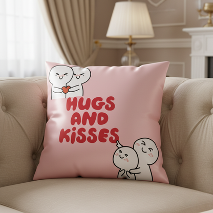 MOSKAI | Personalized Hugs & Kisses Photo Cushion