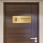 Personalised Metal Nameplate for Lawyers & Advocates for Office Door Name Plate - Professional Legal Chamber Signage (3x12 Inch