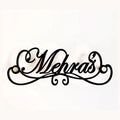 Personalized Surname Metal Door Nameplate - Custom Laser Cut Family Name Sign