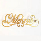 Personalized Surname Metal Door Nameplate - Custom Laser Cut Family Name Sign