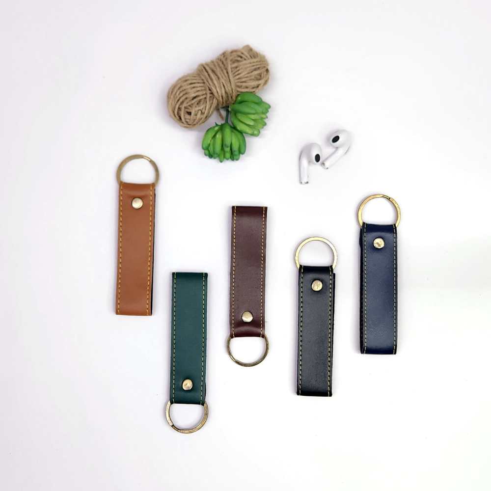 MOSKAI Personalised PU Leather Keyring
