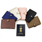 MOSKAI Personalised Passport Cover With Checks Texture