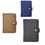 MOSKAI Personalised Passport Cover With Checks Texture