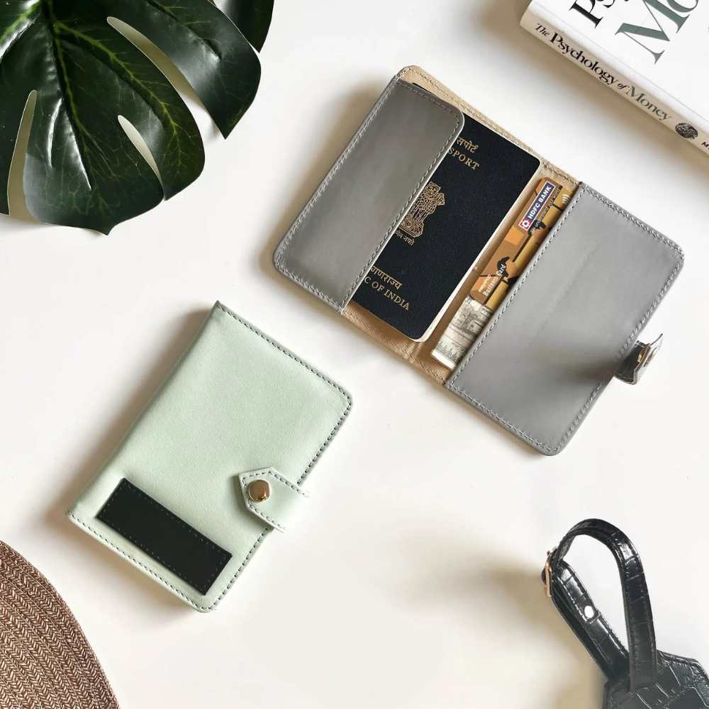 MOSKAI Personalised Passport Cover with Flap
