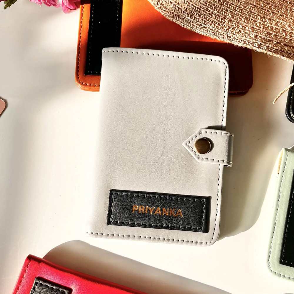 MOSKAI Personalised Passport Cover with Flap