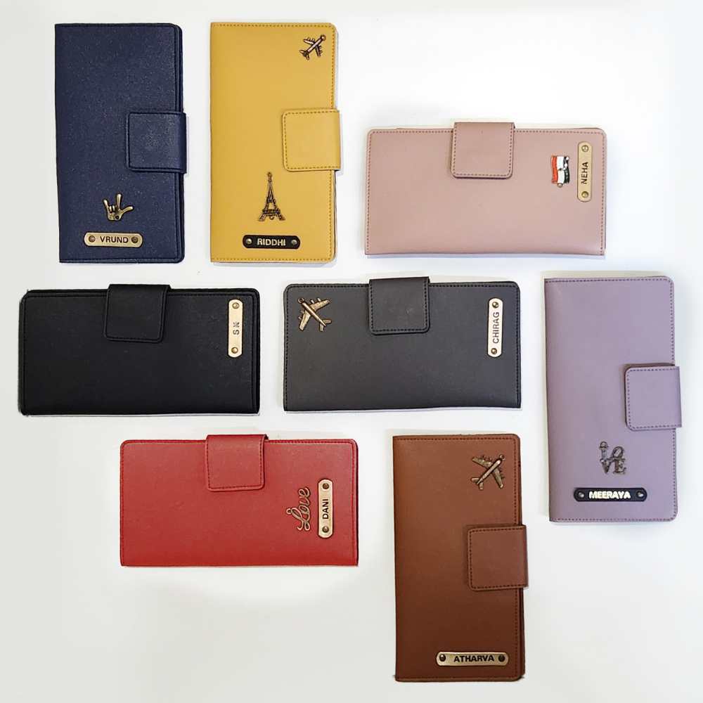 MOSKAI Personalised PU Leather Passport & Travel Organizer