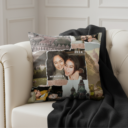 MOSKAI Personalized Photo Collage Cushion