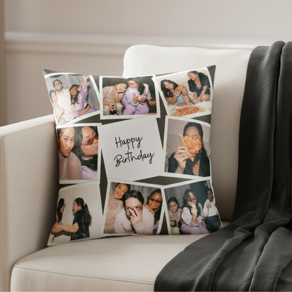 MOSKAI Personalized Photo Collage Cushion