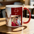 Valentine’s Personalized Photo Mug for Couples Romantic Gift by Moskai