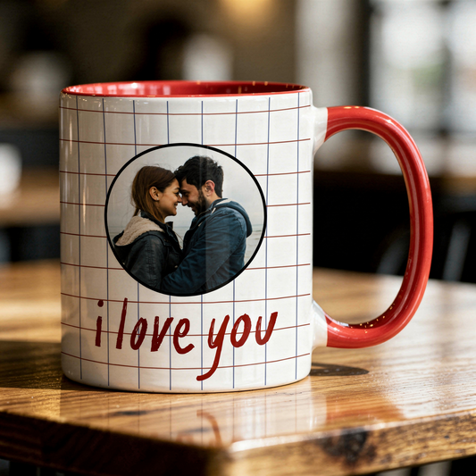 Moskai Romantic You + Me = We Personalized Mug for Couples