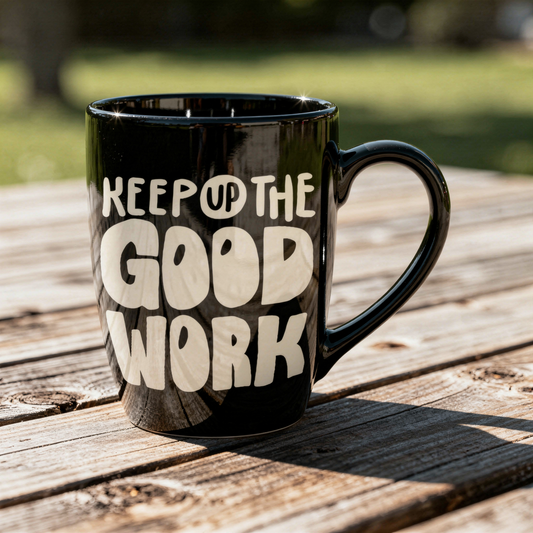 Inspirational Good Work Ceramic Mug for Office Gifting – Moskai
