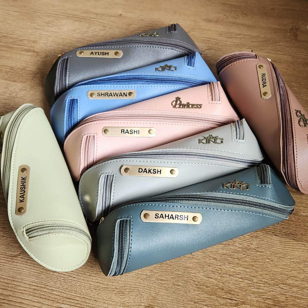 MOSKAI Stylish Multi-purpose Personalised Vegan Leather Pouch