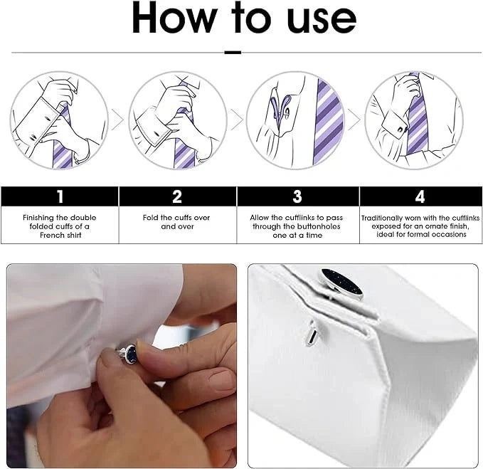 Personalized Initial Letter Cufflinks for Men - Custom Alphabet Brass Cufflinks for Wedding & Office