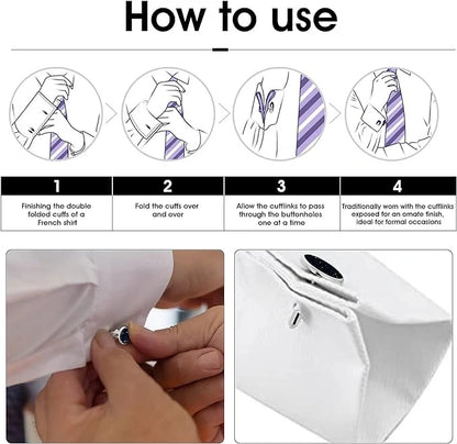 Personalized Initial Letter Cufflinks for Men - Custom Alphabet Brass Cufflinks for Wedding & Office