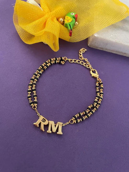 Moskai Personalized Letter Mangalsutra Style Bracelet for Women