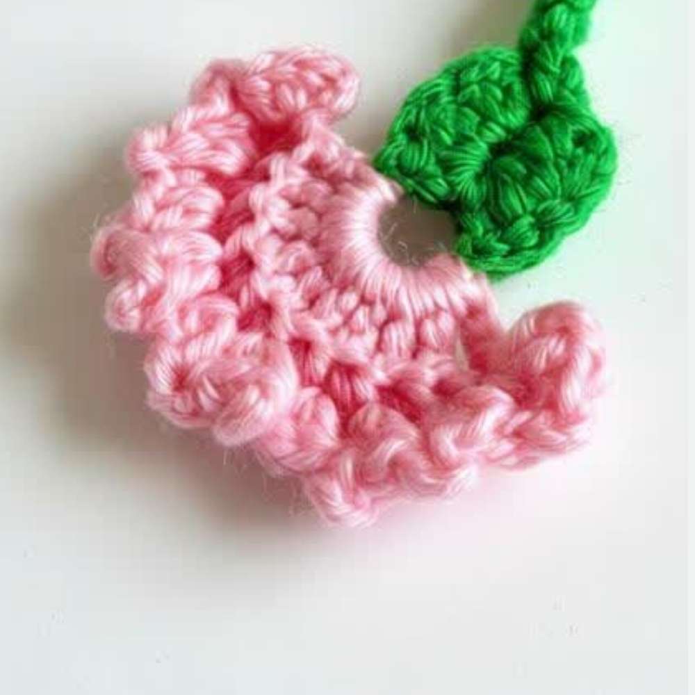 Cute Crochet Bag Charm in Pink |
