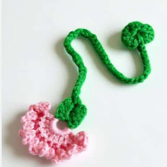 Cute Crochet Bag Charm in Pink |