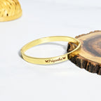 Moskai Personalised Gold Clip-On Bracelet for Women