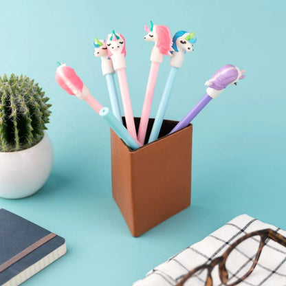 MOSKAI Triangle Vegan Leather Penstand With Suede Inner Lining