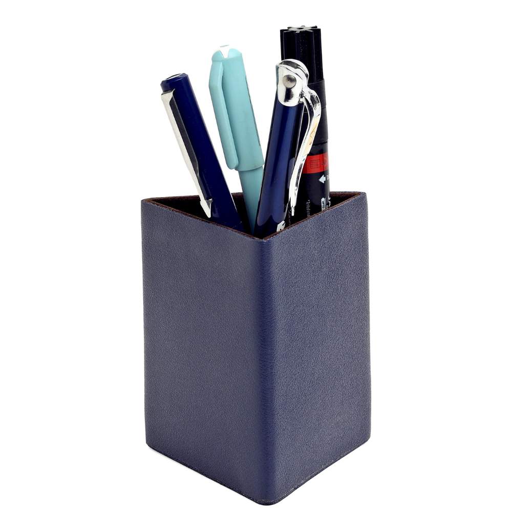 MOSKAI Triangle Vegan Leather Penstand With Suede Inner Lining