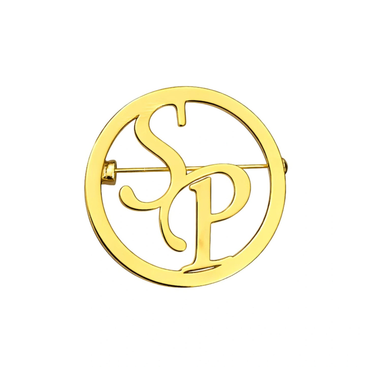 Elite Custom Initial Name Brooch – Premium Monogram Lapel Pin for Suits, Blazers & Ethnic Wear