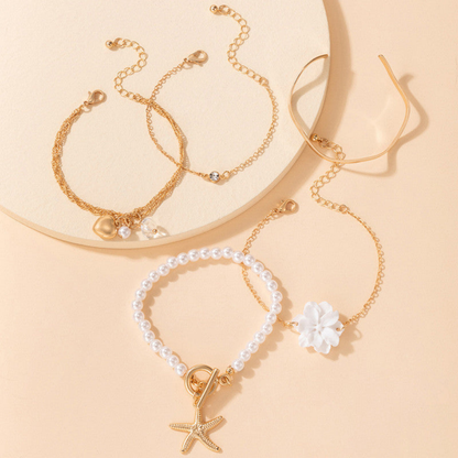 Gold Toned Gold Plated Bracelet | Contemporary Korean Style