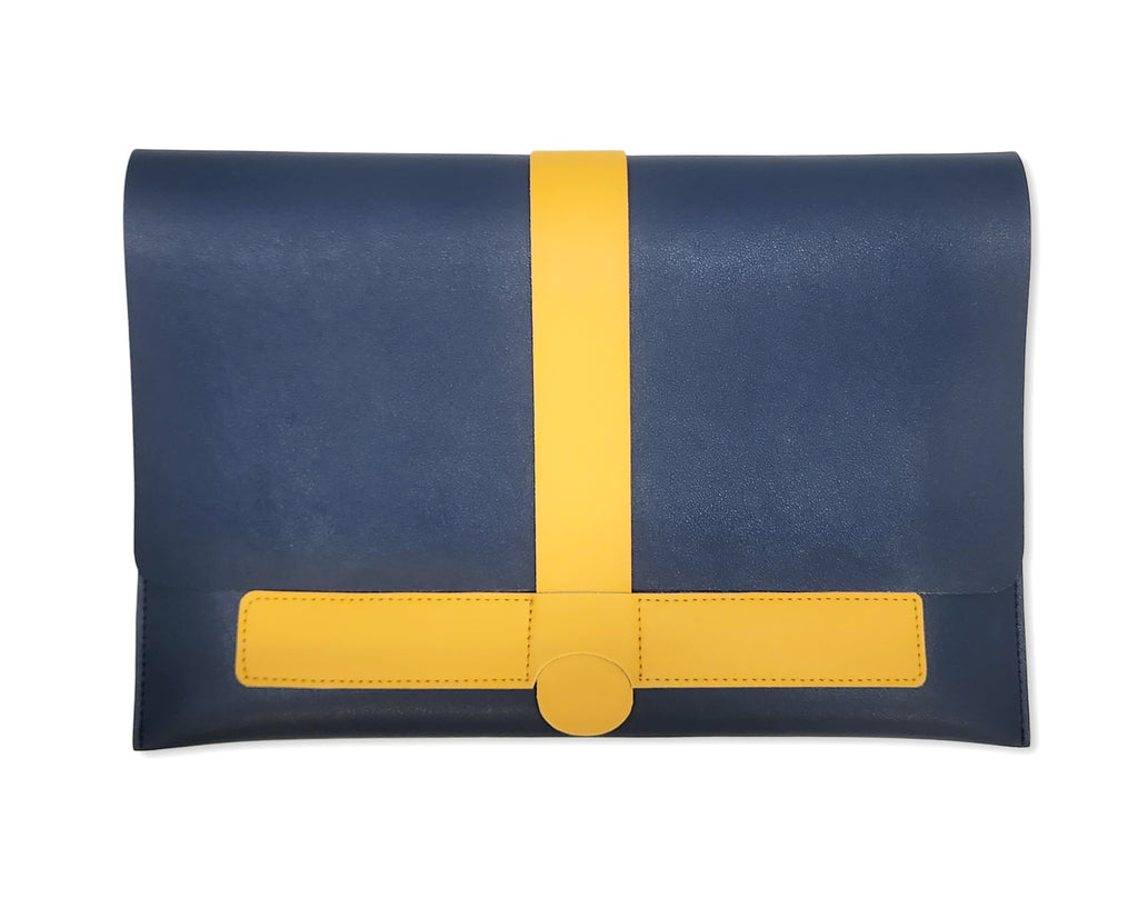 Laptop Sleeve Cum Organizer | Yellow & Blue