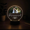 Moskai Spotify Link Personalised LED Lamp for Couple with Photo & Names