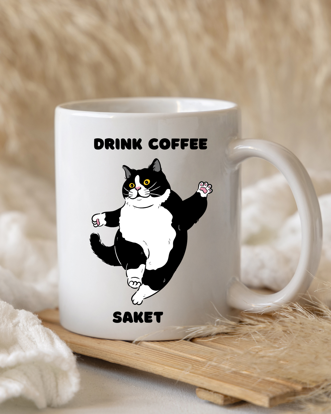 Moskai Take a Break Personalised Coffee Mug | White 11oz