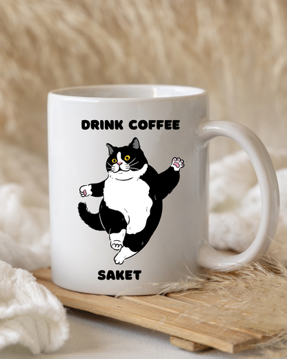 Moskai Take a Break Personalised Coffee Mug | White 11oz