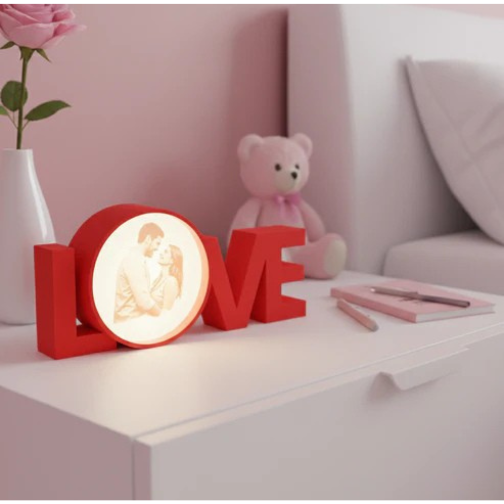 Moskai 3D Personalized Image Love Lamp – Custom Photo for Couples, Anniversary, Wedding & Romantic Gifts