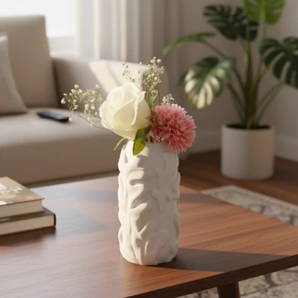 Moskai  Modern 3D Decorative Vase for Flowers & Indoor Plants
