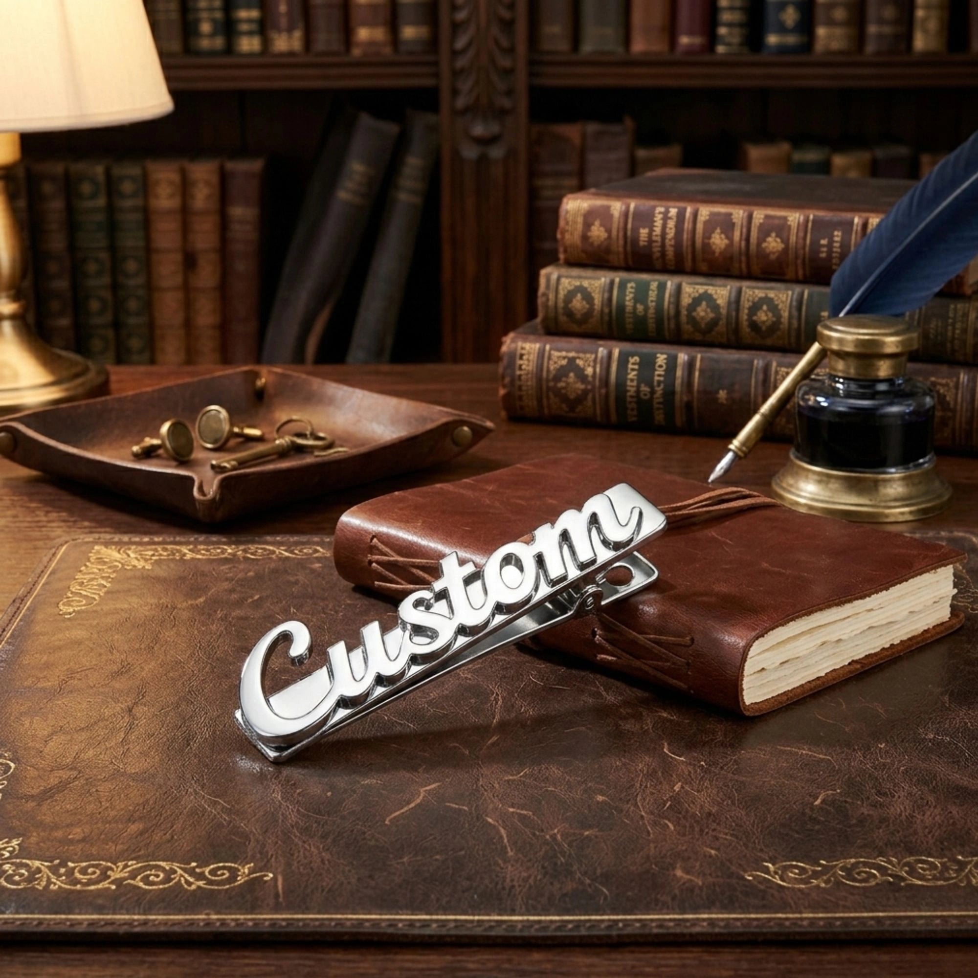 Personalised Name Tie Pin for Men Groom Wedding Tie Clip Gift