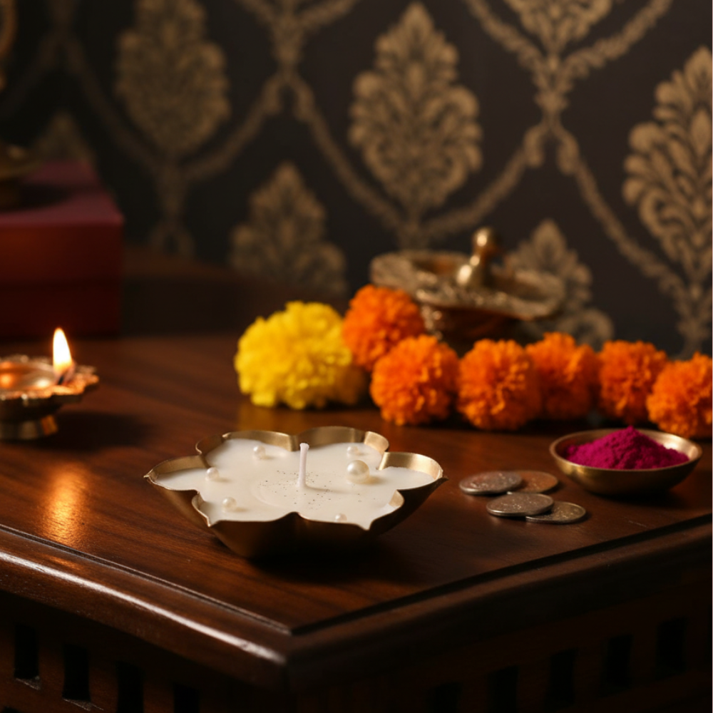 MOSKAI | Urli Candle Set of 2 | Traditional Festival Decor