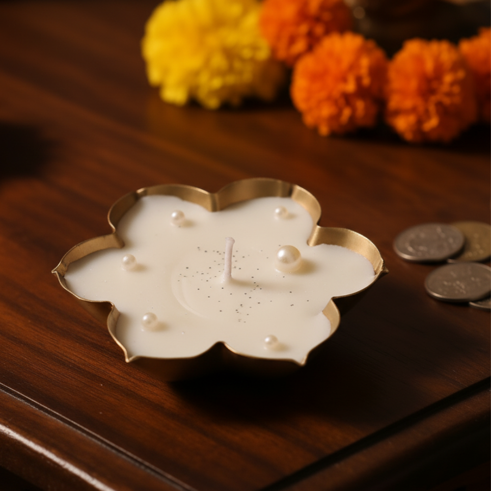 MOSKAI | Urli Candle Set of 2 | Traditional Festival Decor