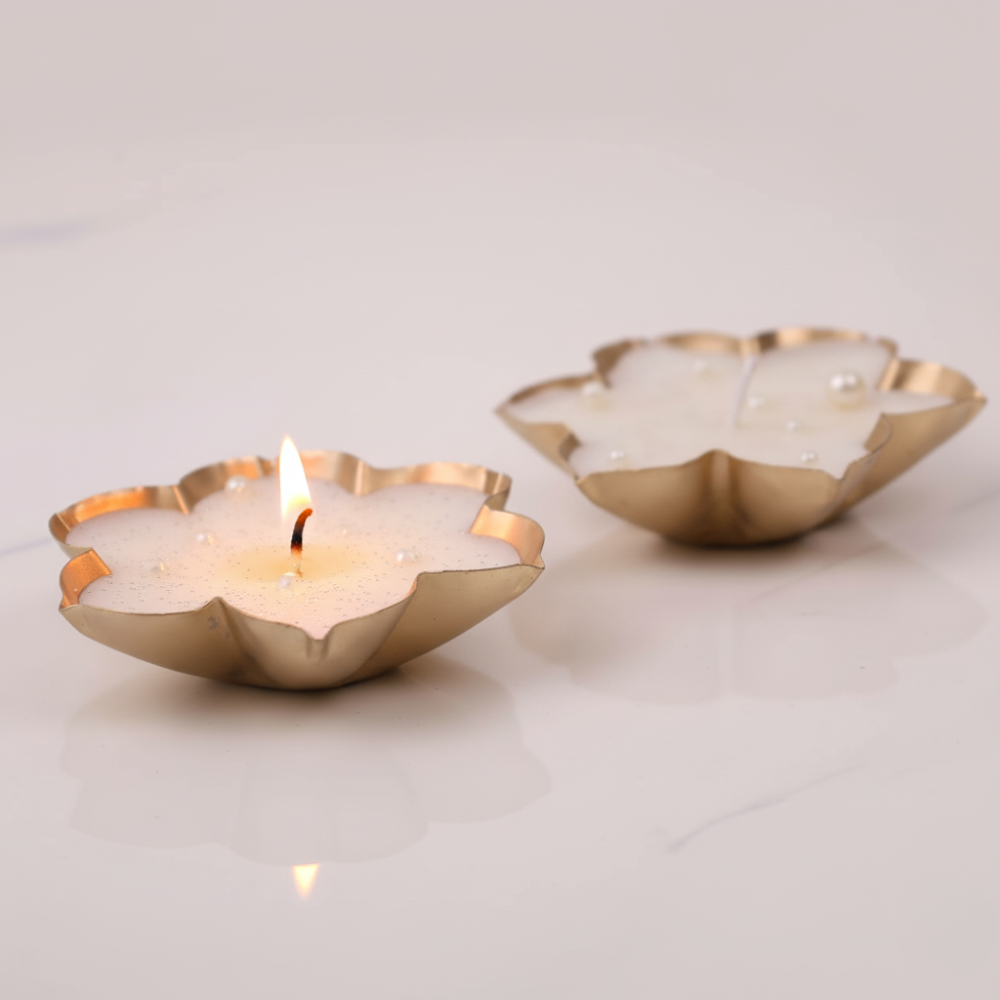 MOSKAI | Urli Candle Set of 2 | Traditional Festival Decor
