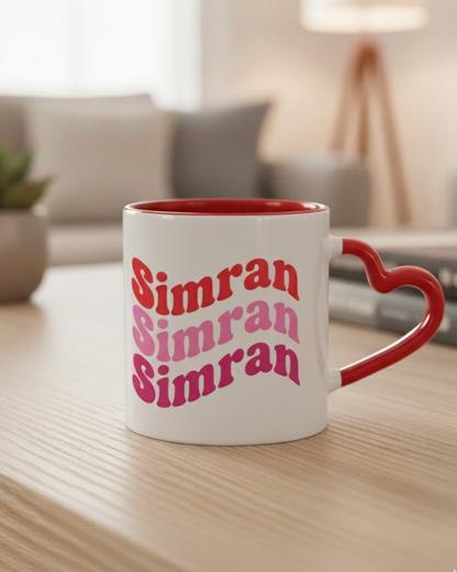 MOSKAI Valentine Special Love Vibes Only Personalised Mug