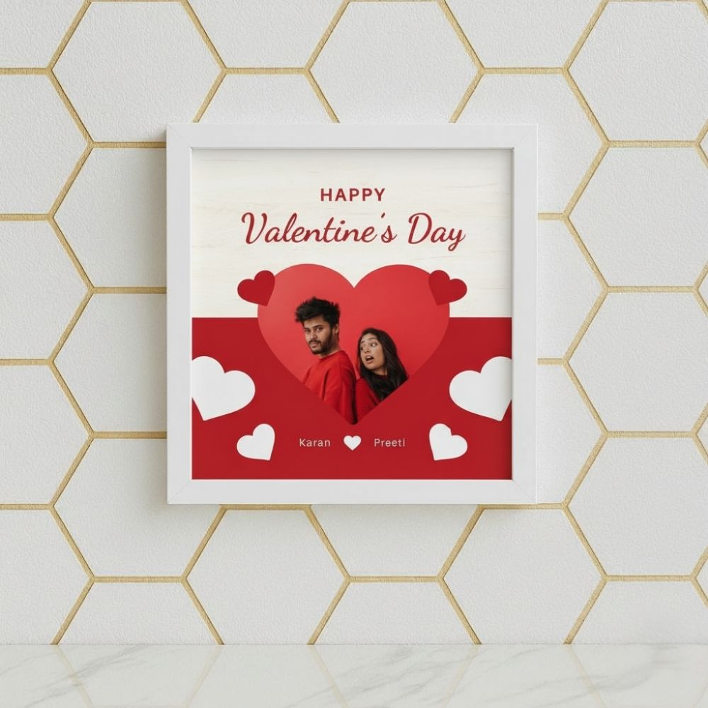 MOSKAI Personalised LED Photo Frame for Valentine’s Day