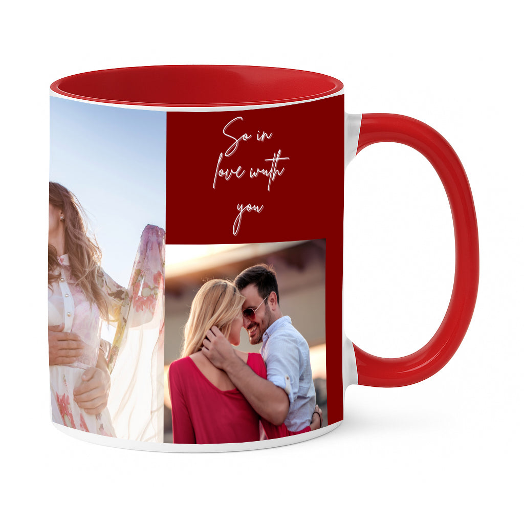 Valentine’s Personalized Photo Mug for Couples Romantic Gift by Moskai